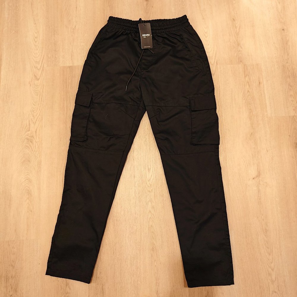 Hours | Black Cargo Pants | New with Tags | Men's Large